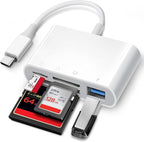 USB C SD Card Reader, ChiaoPio 4 in 1 USB-C to SD Memory Card Adapter by ChiaoPio