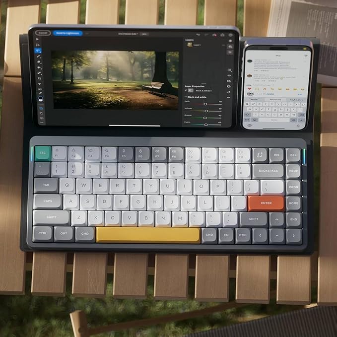 nuphy Air75 V2 Portable 75% Mechanical Keyboard, Wireless Keyboard, Supports - Image 5