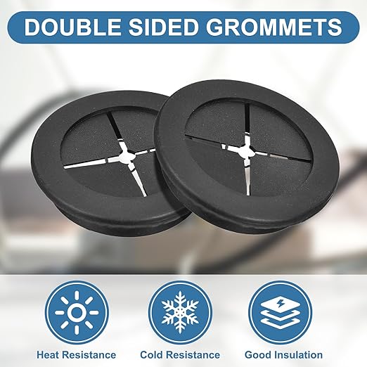 uxcell 4Pcs Cable Cord Grommet - Image 3