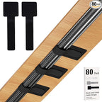 80PCS Hook and Loop Cable Straps, Cable Management Under Desk, Adhesive Cable by Sereficy