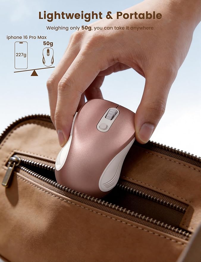 WisFox 2.4G Wireless Mouse for Laptop, Ergonomic Computer Mouse - Image 6