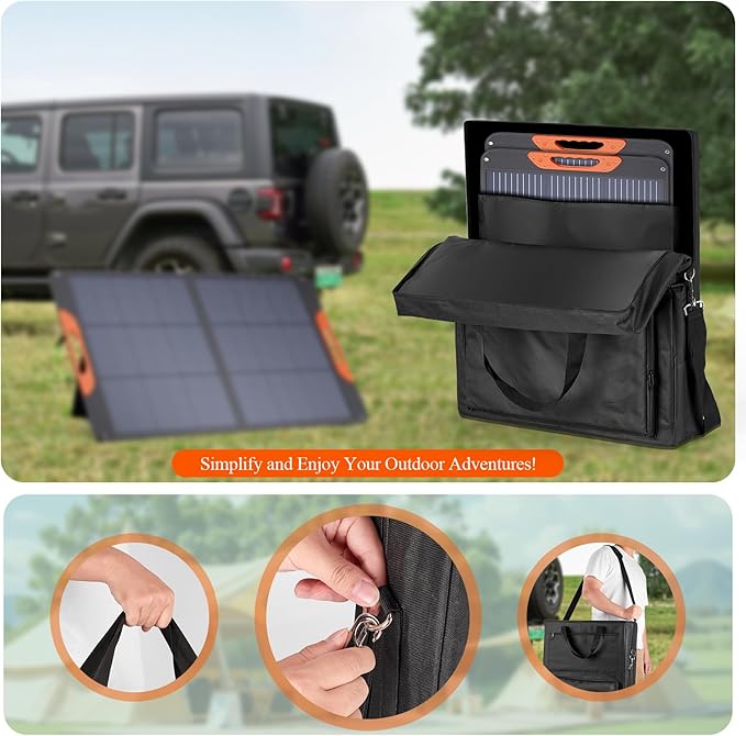 Bag for Portable Solar Panel 100w 200w, Waterproof Solar Panel Carrying Case - Image 7