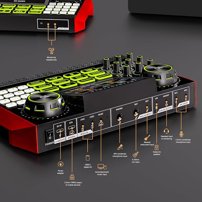 podcast microphone bundle, Live Sound Card - Image 6