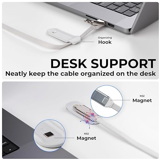 Rolling Square inCharge XL 6-in-1 Multi Charging Cable, Portable USB and USB-C - Image 5