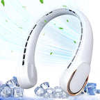 Portable Neck Fan, Bladeless Neck Fan, USB Rechargeable Personal Fan, 4000 mAh by ASNUG
