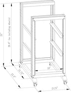 15U Server Rack/4-Post 19in Network Rack/Open Frame Rack - Image 3