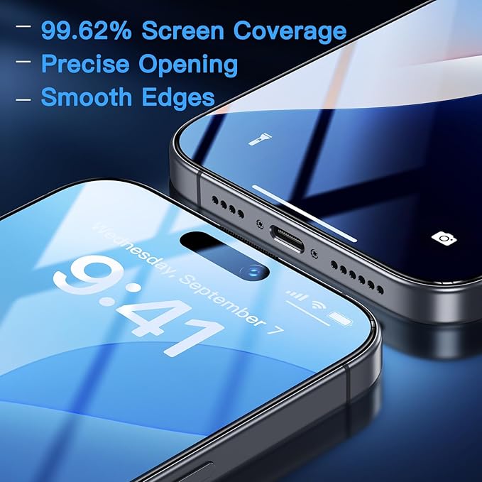 Uyiton Compatible with iPhone 16 Pro Max Screen Protector - Image 6