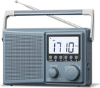 LEOTEC AM FM Radio with Bluetooth, Portable Radio Strong Reception, Plug in Wall by LEOTEC