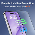 MOCOLL 2PCS for iPhone 14 Screen Protector 6.1 inch Anti Blue Light HD Clear - Image 2