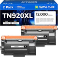 TN920XL Black Toner Cartridge 2-Pack High Yield Compatible by JCTONER