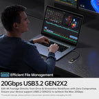 SSK 2TB SSD External Hard Drive, Portable SSD Drive up to 2000 MB/s, USB 3.2 - Image 5
