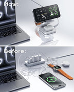 Qi2 Certified 3 in 1 Travel Charger MagSafe Compatible, Upgraded Foldable - Image 8