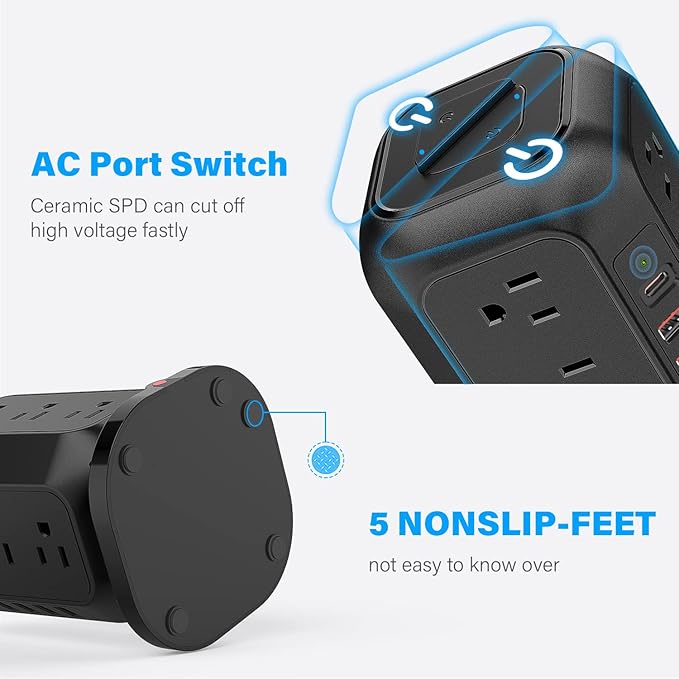 AiJoy Power Strip Tower Surge Protector - Image 3