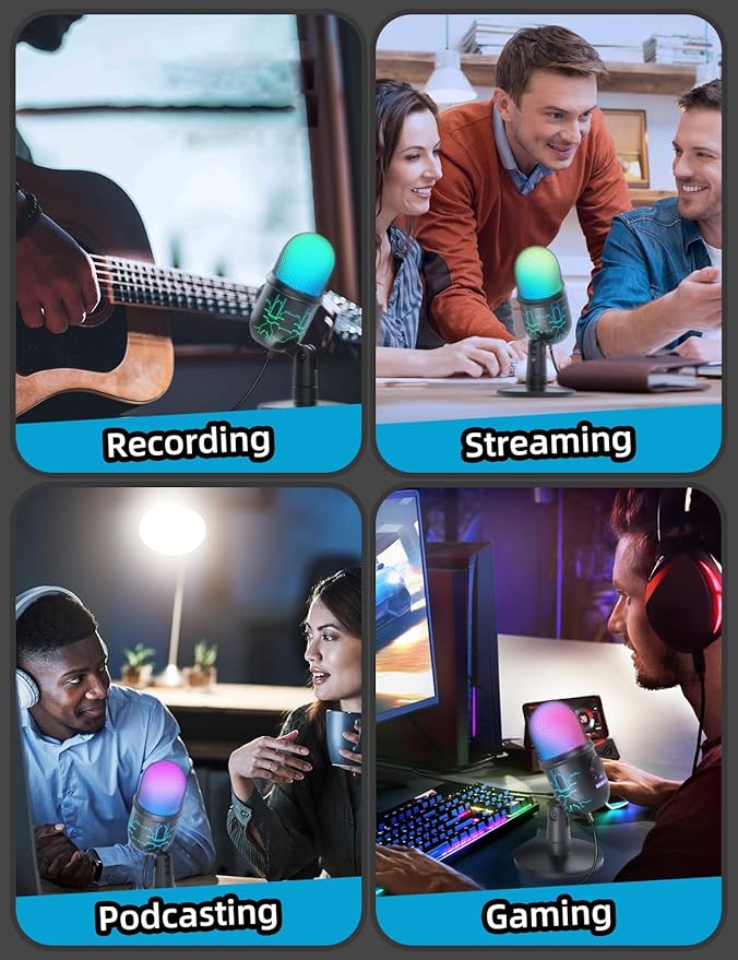 MRSDY Gaming Microphone, USB Computer Microphone - Image 8