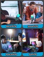 USB Microphone for PC, RGB Computer Microphone - Image 8