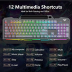 AULA T102 104 Keys Gaming Keyboard and Mouse Combo - Image 6