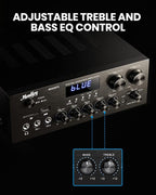 Moukey Stereo Receivers with Bluetooth 5.0, 400W 2.0 Channel Power Audio - Image 3