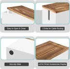 Bivvclaz Large Cable Management Box, Wooden Cord Organizer Box - Image 4