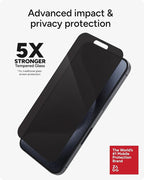 ZAGG InvisibleShield Glass Elite Privacy iPhone 15 Pro Max Screen Protector - Image 5