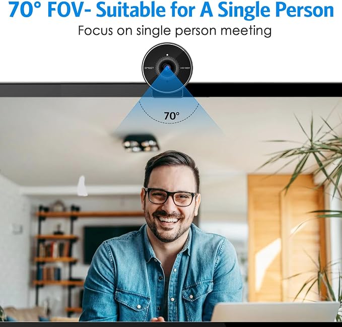EMEET C955 Webcam for PC, 1080P Webcam - Image 5