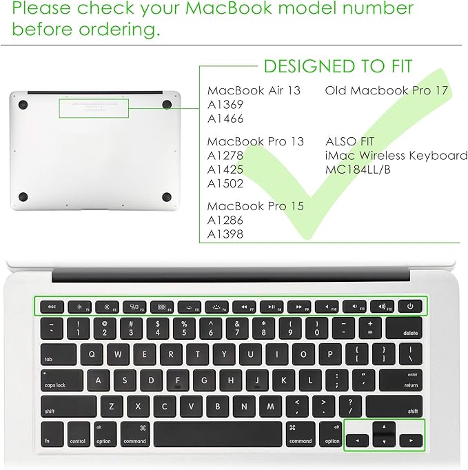 Allinside Gray Ombre Keyboard Cover Skin - Image 2