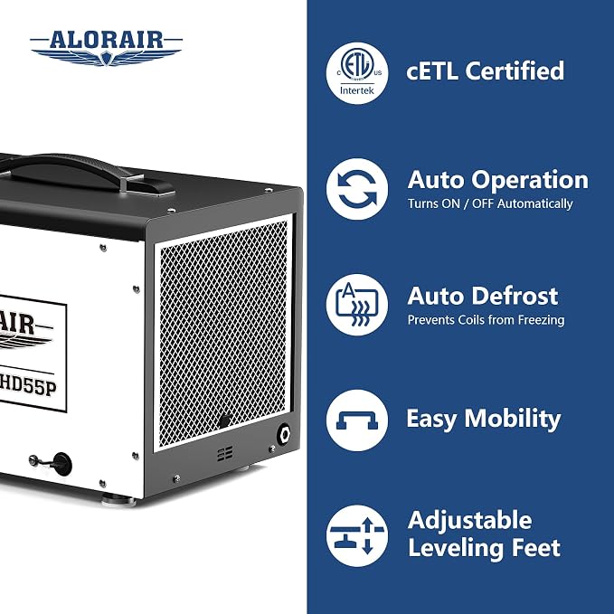 ALORAIR Crawl Space Dehumidifier, 120 PPD Crawlspace Dehumidifiers - Image 4