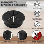2-3/8IN Desk Grommet, 13 Pieces Wire Grommet, Desk Hole Cover - Image 3