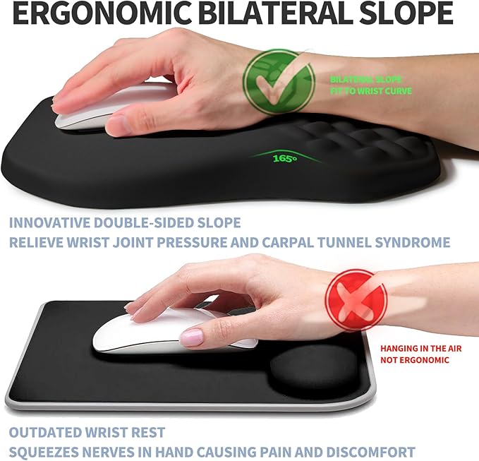 Ergonomic Raised Mouse Pad Wrist Support - Image 2