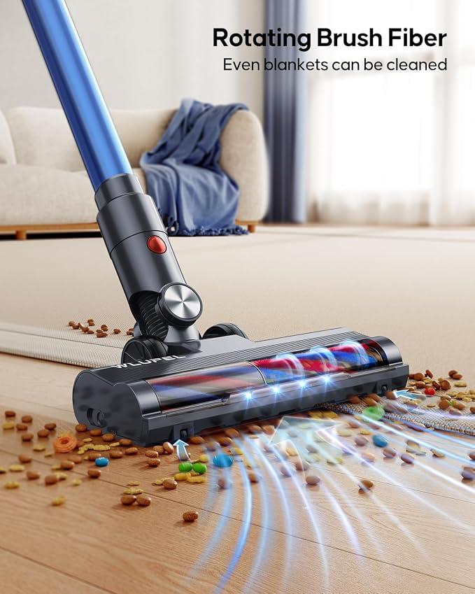 WLUPEL Cordless Vacuum Cleaner, 30KPA 400W Powerful Stick Vacuum - Image 5