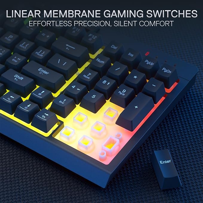 Redragon K515 PRO Shiva RGB Wireless Membrane Gaming Keyboard, 98 Keys - Image 5