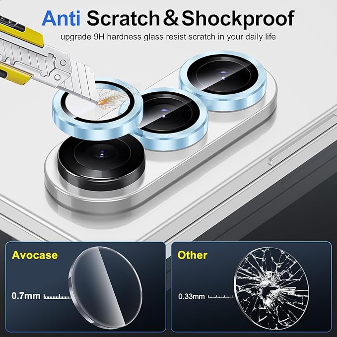 for Samsung Galaxy Z Fold 7 Camera Lens Protector, Individual Metal Ring - Image 3