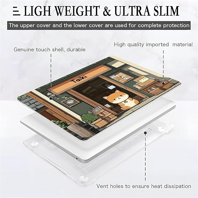 Compatible with MacBook Air 13.3 13.6 Inch Case 2022 2021 2020 2019 Plastic - Image 2