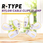 Swpeet 120 Pack White 5/8 Inch Nylon Plastic R-Type Cable Clips Clamp Kit - Image 4