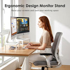 ECOLOVI Wood Computer Monitor Stand Riser - Image 6