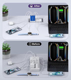 50W USB C Fast Charger Cube, 2 Pack PD+QC Charging Block Power Adapter 5 Port - Image 5
