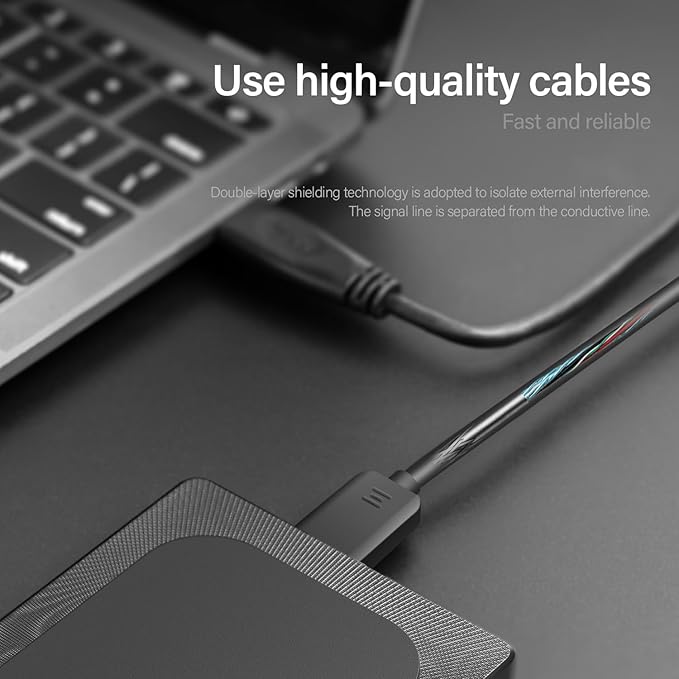 1TB External Hard Drive Ultra Slim Portable HDD-USB 3.0 USB-C - Image 7