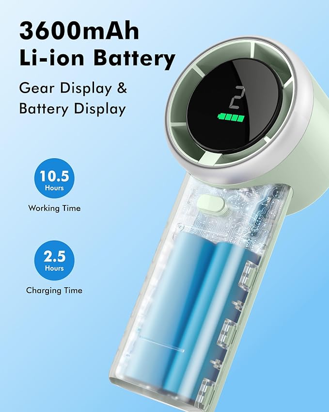 WHATOOK Portable Mini Fan: High Speed Cooling Fan, 10 Hours Battery Life - Image 4
