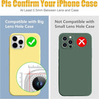 AGVEE 3+3 6 Pack for iPhone 13 Pro/Pro Max, Bling Diamond & Glitter Metal Ring - Image 3