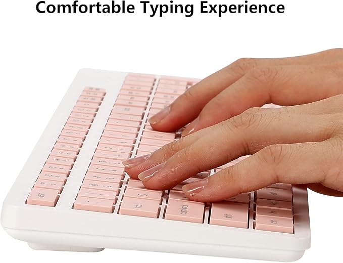 Wireless Keyboard and Mouse Combo, 2.4G Silent Cordless Keyboard Mouse Combo - Image 3