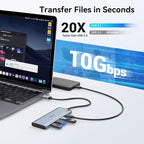 USB C to USB C Hub Dual Monitor, USBC Splitter - Image 7