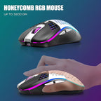 RedThunder K84 Wireless Keyboard and Mouse Combo, LED Rainbow Backlit - Image 6