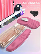 Hokafenle 2in1 Combination, Wave Keyboard Wrist Rest and Ergonomic Curvature - Image 5
