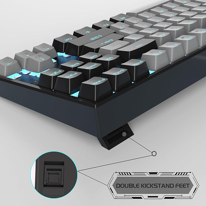 MageGee 75% Mechanical Gaming Keyboard, LED Backlit, 87 Keys Compact TKL Wired - Image 4