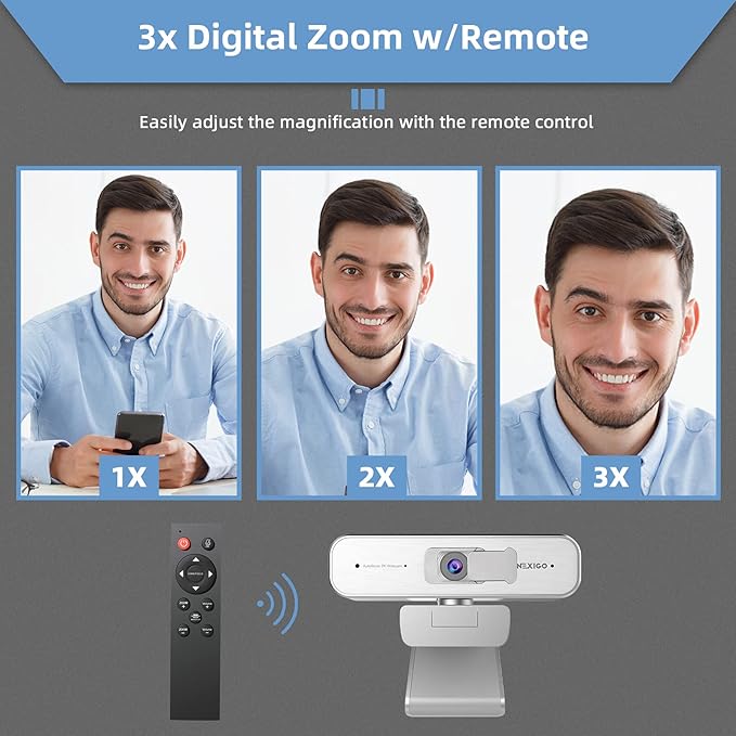 NexiGo N940P 2K Zoomable Webcam - Image 3