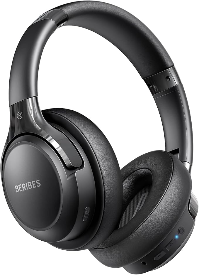 BERIBES Bluetooth Headphones Over Ear, 65H Playtime and 6 EQ Music Modes by BERIBES