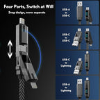 pzoz 4-in-1 USB C Fast Charging Cable - Image 2