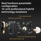 CCA KZ ZAS in Ear Monitor Headphones 16 Units 7BA 1DD Hybrid Drivers HiFi IEM - Image 4