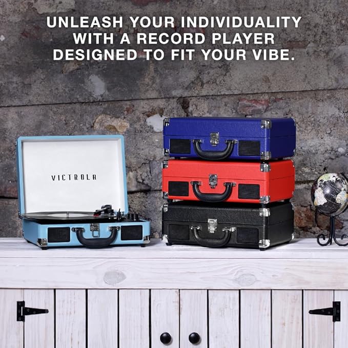 Victrola Journey Bluetooth Portable Suitcase Record Player – - Image 4