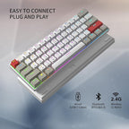 Newmen GM610 60% Wireless Mechanical Keyboard, Wired/Bluetooth/2.4G RGB Backlit - Image 5