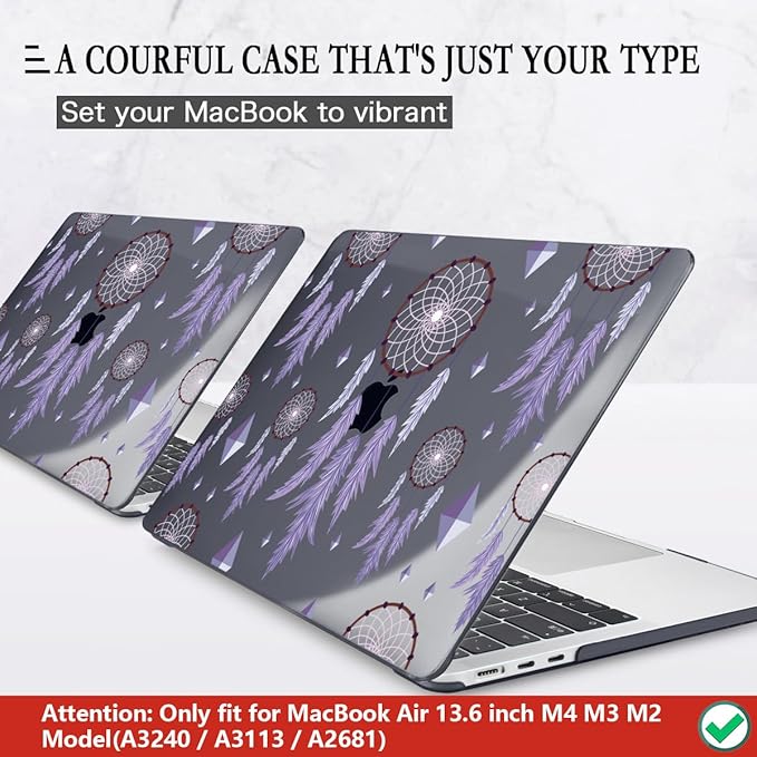 CISSOOK Compatible with MacBook Air 13.6 inch Case 2025 2024 2023 2022 Release - Image 3